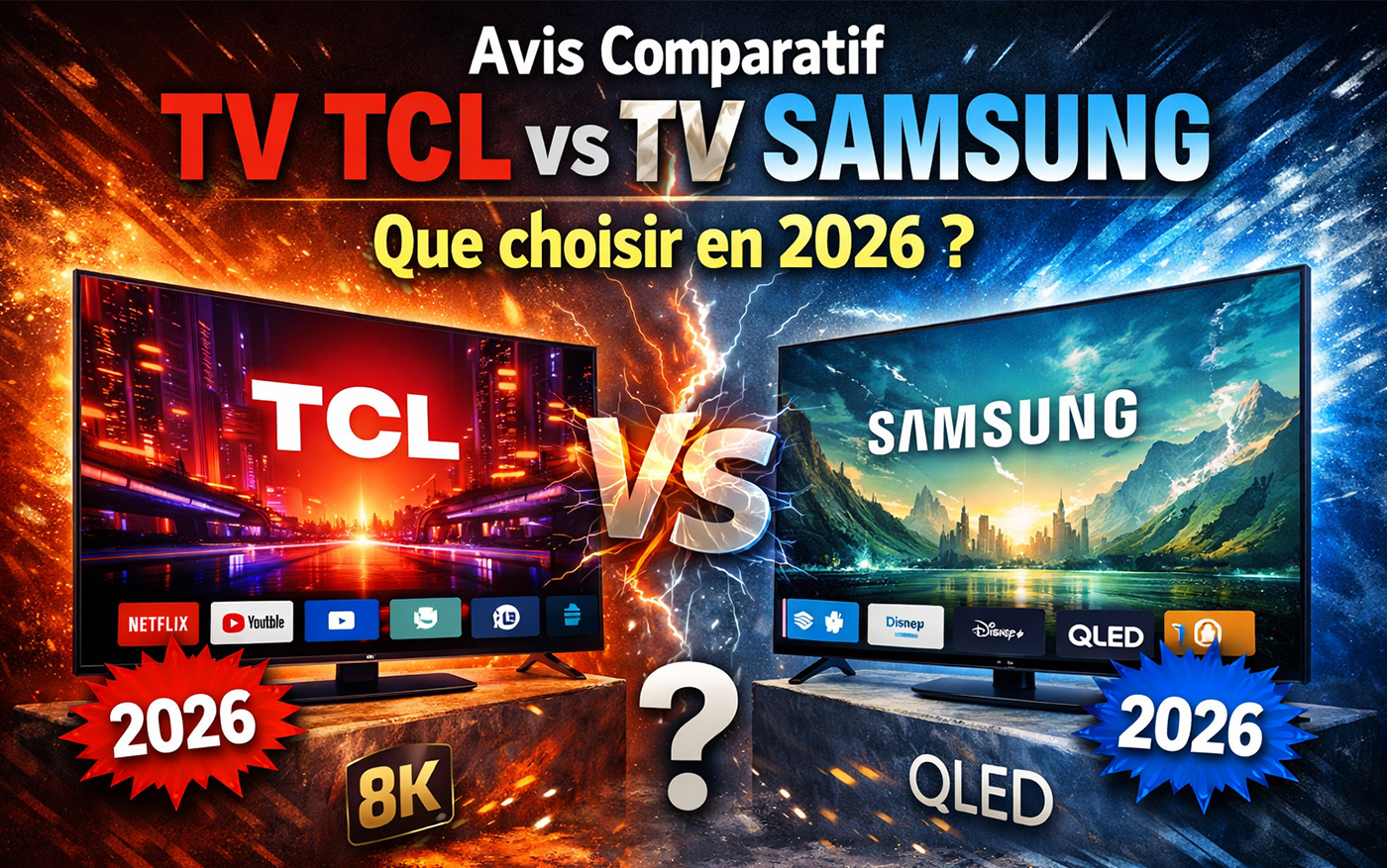 Avis Comparatif TV TCL vs TV Samsung, que choisir en 2026 ?